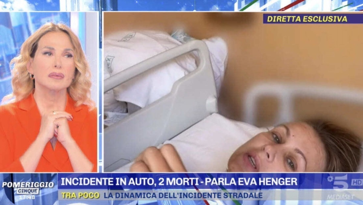 eva henger incidente trasferita roma interventi