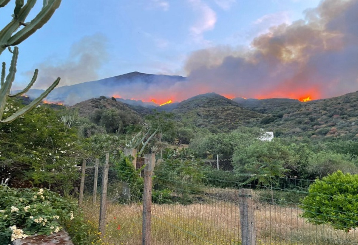 ambra angiolini incendio stromboli riprese fiction