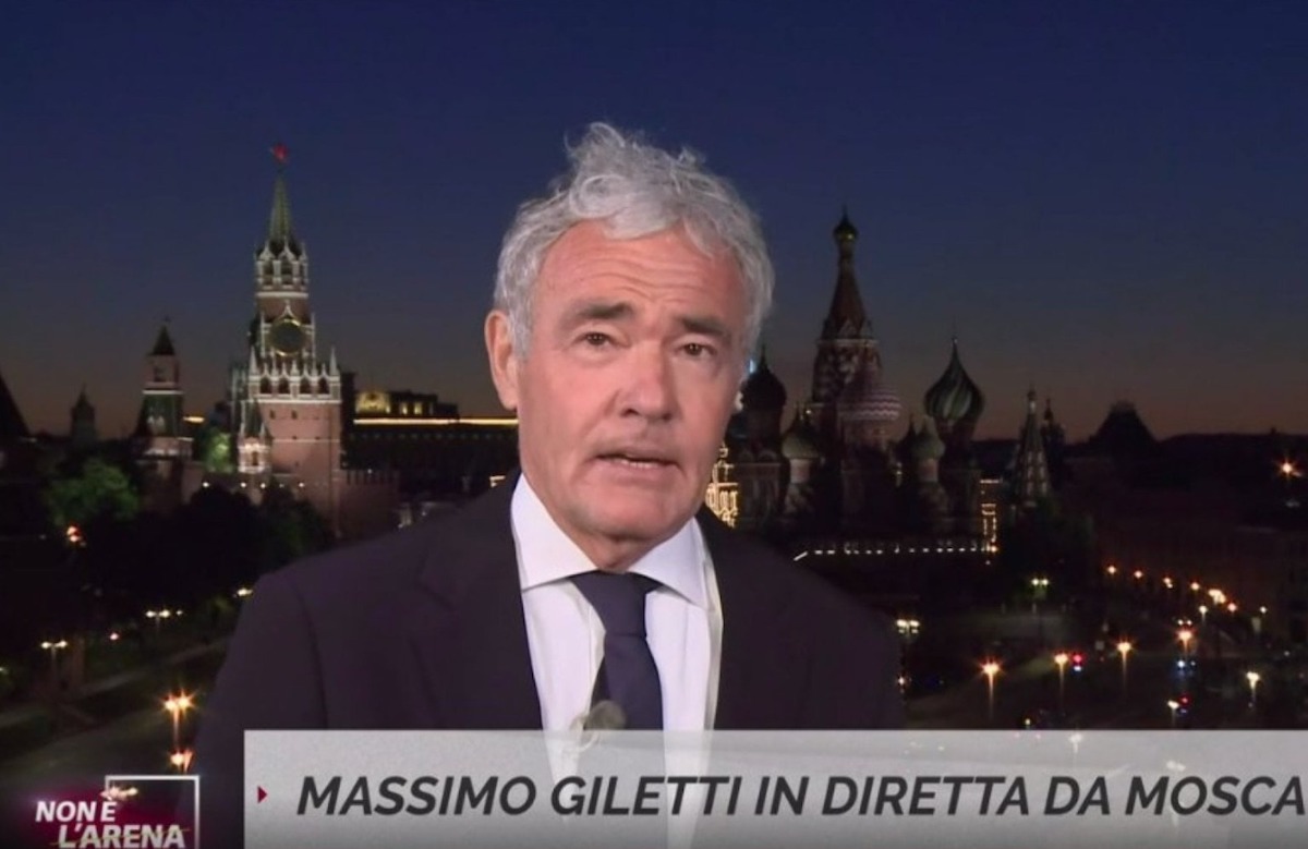 massimo giletti proteste la7 russia mosca